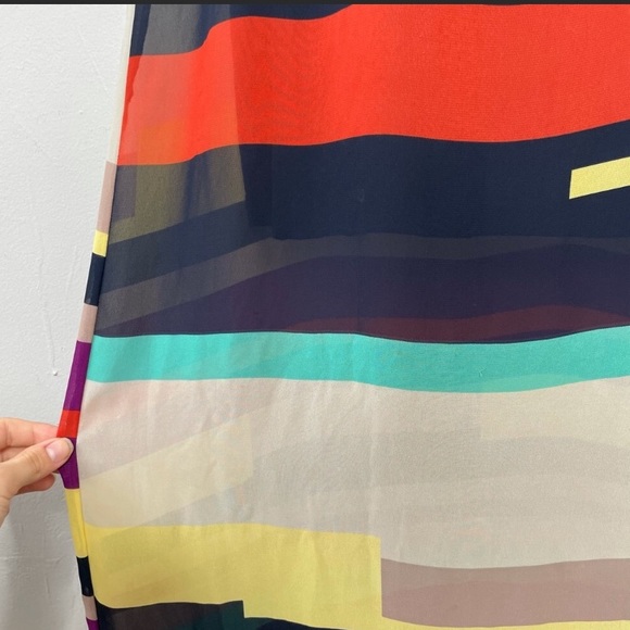 Guess Colorblock striped maxi slip dress, Small - Picture 5 of 8